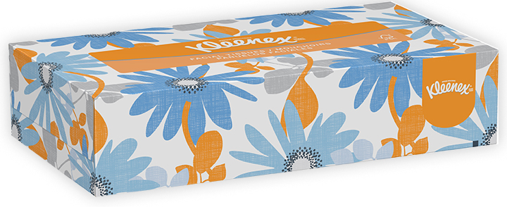 Image PAPIER MOUCHOIR KLEENEX, ECO, BLANC, 8.4 X 8.4